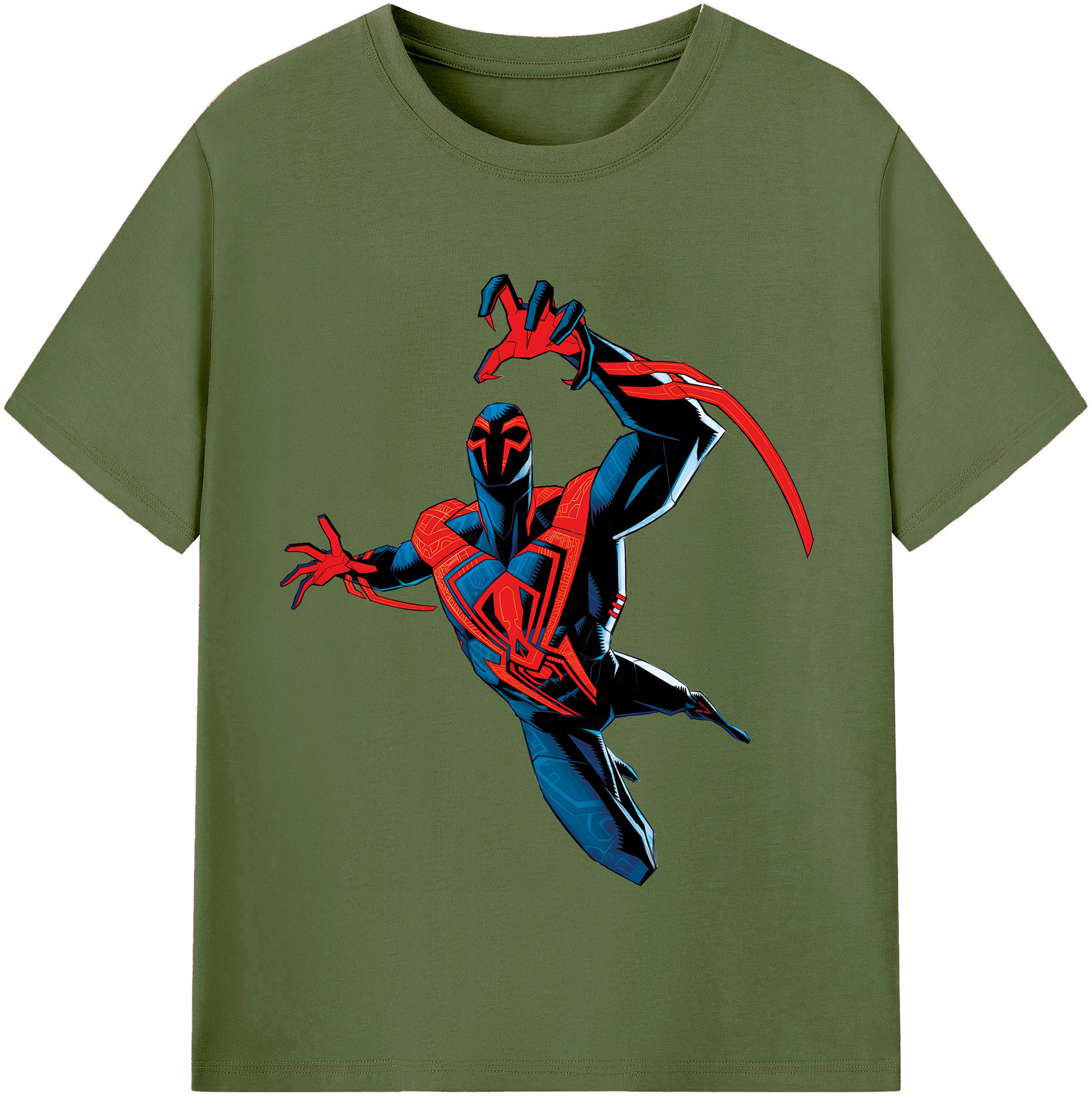 （画像用） Spider Man スパイダーマン 綿100％半袖Tシャツ（フロントプリント）